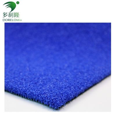 Density PE Blue Color Outdoor Artificial Turf for Tennis Court Padle Grass at Affordable