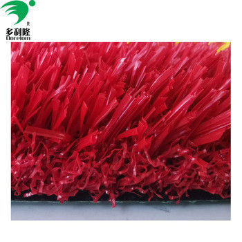 Colorful Artificial Grass Turf in Red Yellow Purple Blue and Pink with 16800 Density