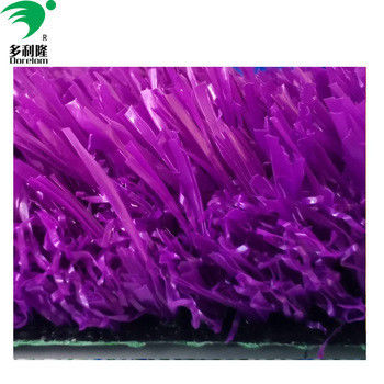 Colorful Artificial Grass Turf in Red Yellow Purple Blue and Pink with 16800 Density