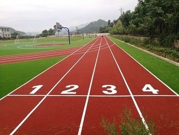 Colorful Artificial Grass Turf in Red Yellow Purple Blue and Pink with 16800 Density