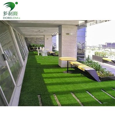 Commercial Artificial Grass Turf Tile Interlocking Design 3/8 inch Gauge DIY Pet Lawn Mat