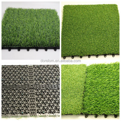 Artificial Turf Tiles 30x30cm 3cm Tall Haystack Green Suitable for Indoor and Outdoor
