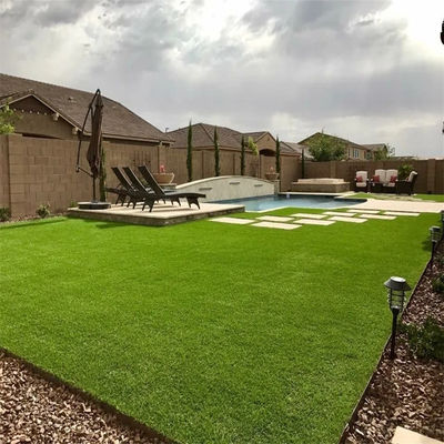 Custom 30-50mm Green Red White Black Pink Blue Color Synthetic Turf Carpet for Garden