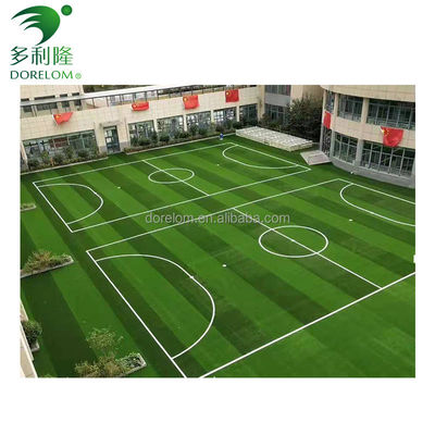 Pile Height of 40-60mm and 10500 Stitches/m2 Football Artificial Grass for Soccer