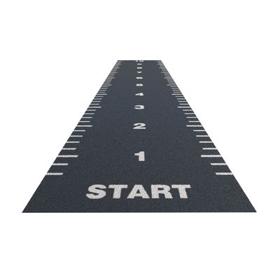 15 mm Pile Height Gym Sled Flooring with Sports Artificial Grass and Customized Logo