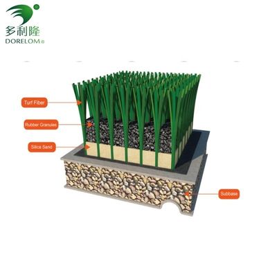 Durable Construction Green PE 12000 DTEX Synthetic Grass Turf for Soccer Field