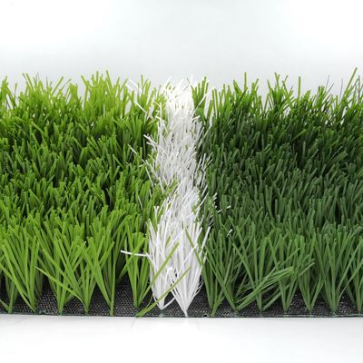 Football Field W Shape Bi-Colors UV Resistant PE Monofilament Artificial Grass Turf