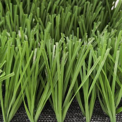 Football Field W Shape Bi-Colors UV Resistant PE Monofilament Artificial Grass Turf