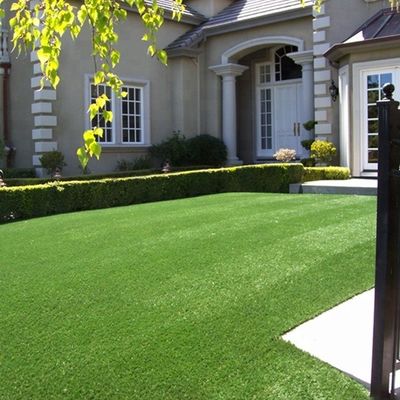 SPU Coating Soft Green Natural Artificial Grass for Outdoor Garden Backdrop Landscape