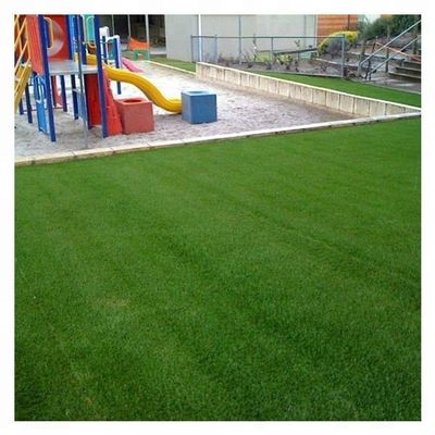 25mm Pile Height 3/8 Inch Gauge Artificial Grass Lawn Perfect for Children Playground