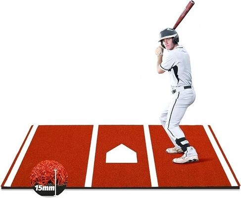 Custom Portable Double PP NET PU Backing Baseball Hitting Mat for Home Plate Practice