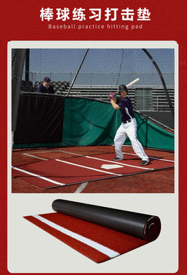 Custom Portable Double PP NET PU Backing Baseball Hitting Mat for Home Plate Practice