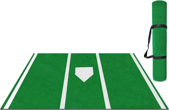 PE Monofilament PP Curly Fiber Baseball Batting Pad Cushion Artificial Grass Mat