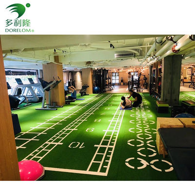 Green PE Monofilament Artificial Grass for Gym Fitness Flooring in Sport Kindergarden
