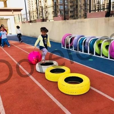10mm-15mm Height Red Artificial Grass for Badminton Running Way and Track Sport Badminton
