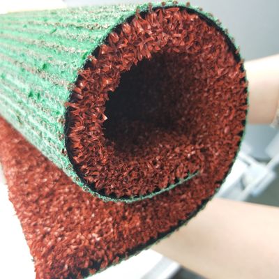 10mm-15mm Height Red Artificial Grass for Badminton Running Way and Track Sport Badminton