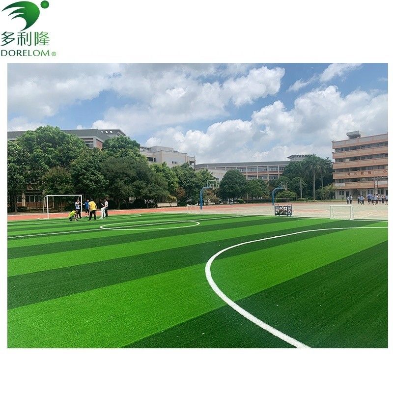 Yellow Green Red Artificial Turf Grass Tiles for Football Garden and Sports Flooring