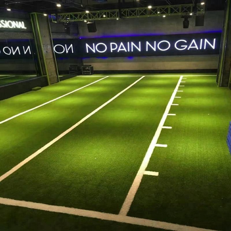 EN14904 Certified Indoor Fitness Artificial Grass Sports Flooring with Density 52500
